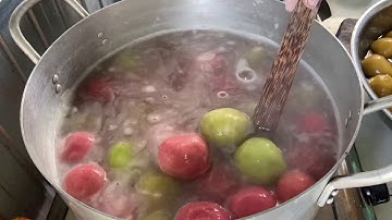 Nấu chè trôi nước 3 màu cúng  rằm tháng giêng 😘😘