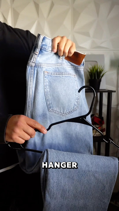 Closet Hack! How To Hang Your Jeans
