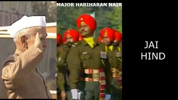 MAJOR HARIHARAN NAIR LEADING THE SIKH CONTINGENT D...