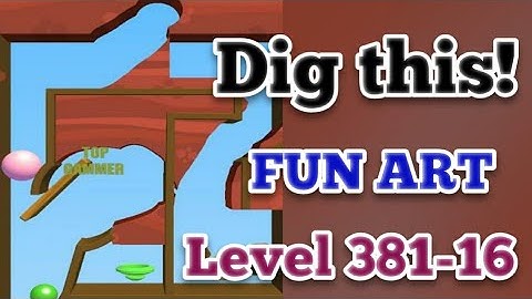 Dig this! Fan art level 381-16 Gameplay walkthrough Solution