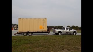 Hauling a Shipping Container