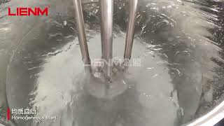 Pneumatic Lifting Homogenizer+Open Lid Storage Tank+Rotor Pump