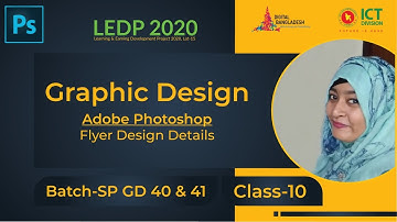 Flyer Design | Class 10 | Batch SP GD 40 & 41 | LEDP 2020 | Graphic Design Class