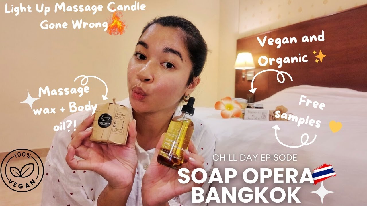Testing Thailand’s Organic Beauty Finds in My Pyjamas 🧖🏻‍♀️ | Massage Candle & Chill 🕯️🇹🇭