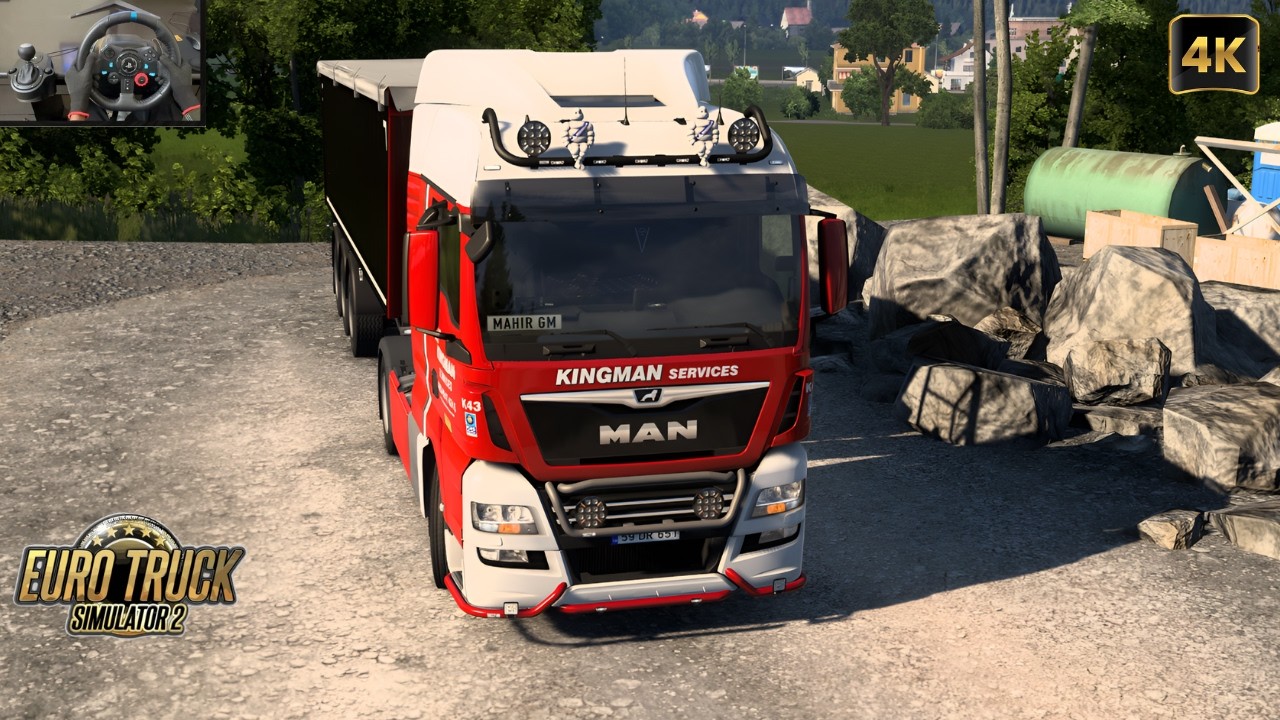 ETS2 1.58 | Gravel Delivery | Realistic Gameplay with Logitech G29 Steering Wheel