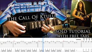 Metallica - The Call Of Ktulu Guitar Solo Lesson With Tablatures And Backing Tracks