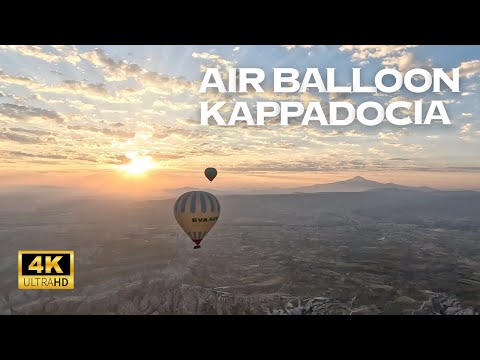 [4K] Hot Air Balloon Ride, Cappadocia, Turkiye 🇹🇷🐧 Live Camera Tour