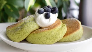 Japanese Matcha Souffle Pancakes with Chef Asami ‍ | Fluffiest, Healthy & Delicious