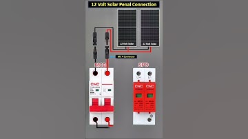 CNC  DC MCB and DC SPD connection with solar panel