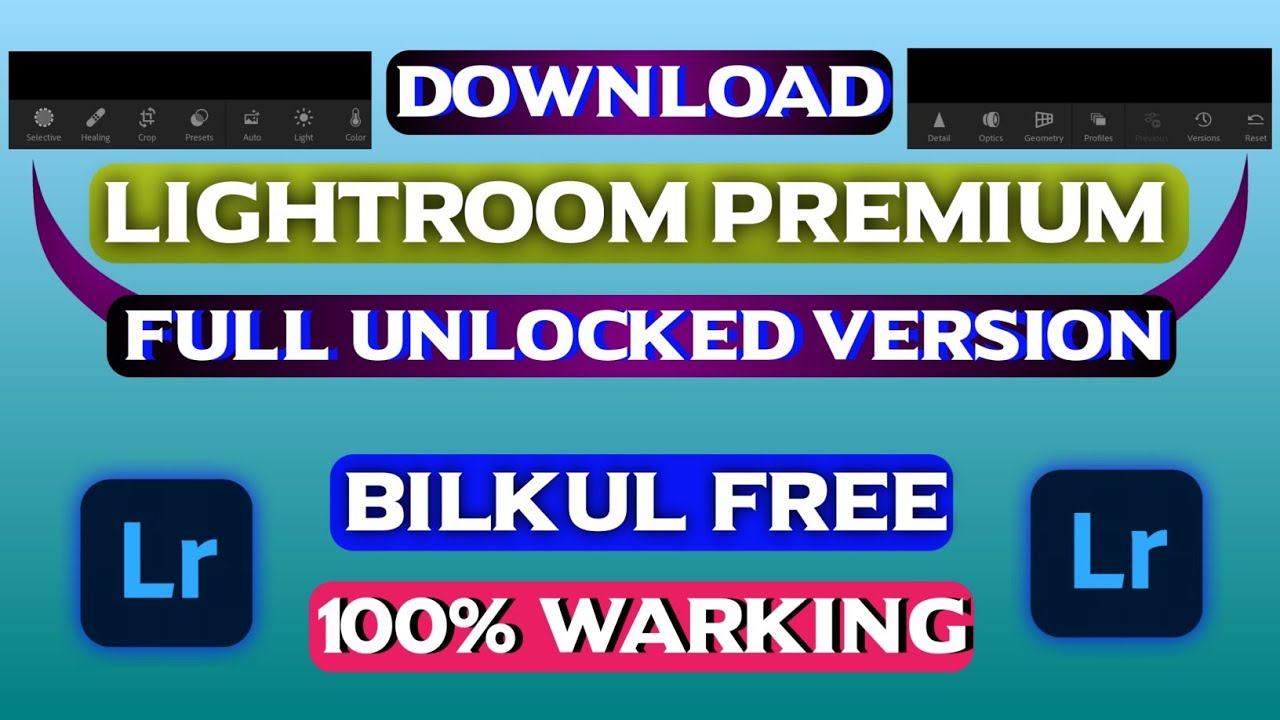 Lightroom Mobile Premium Version Download || Free Unlocked Latest Version Tutorial - VK Editor M249