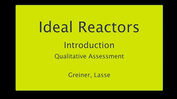 Ideal Reactors Introduction