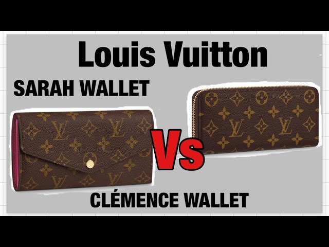 LOUIS VUITTON SARAH WALLET VS Clémence wallet 