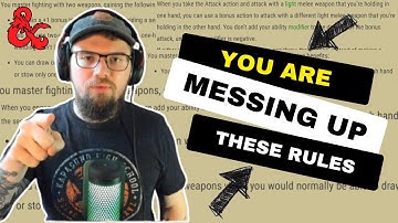 Top 5 Most Misunderstood Rules in D&D 5e