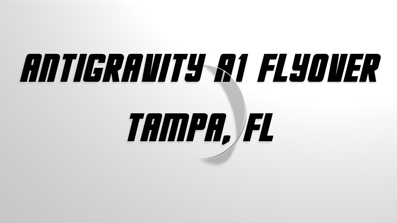 Antigravity A1 Flying around Tampa, Fl