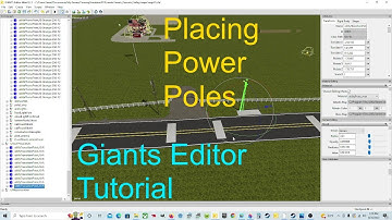 Giants Editor Tutorial | Power Poles Placement On Jewels Peaceful Valley Map | Farming Simulator 19