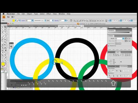 Olympic rings in Illustrator STAGE 3