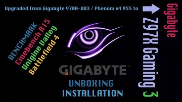 Gigabyte Z97X Gaming 3 i5 4460 and AMD comparison Unboxing Benchmark Quick Review