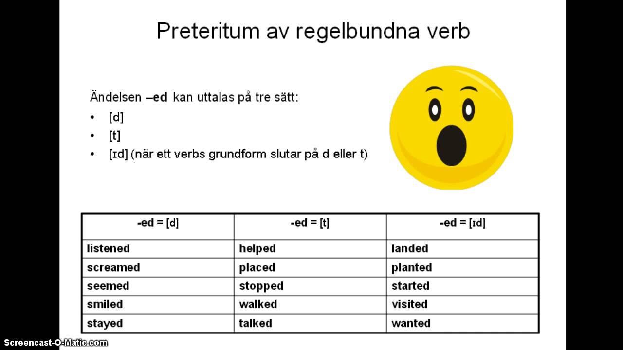 böja verb engelska