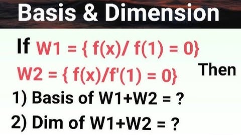 Basis and Dimension important questions |basis & dimension for csirnet |Vector Space #csirnetmaths
