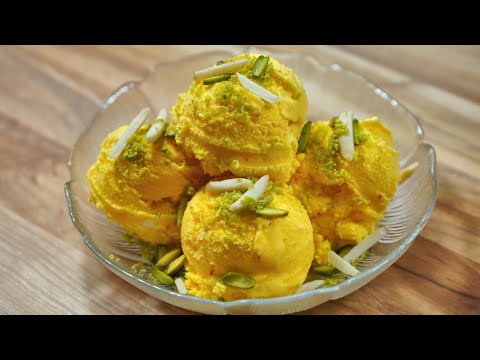 Saffron Ice Cream (بستنی زعفرانی) | Bastani Zaferani | Iranian Food | [ENG SUB]