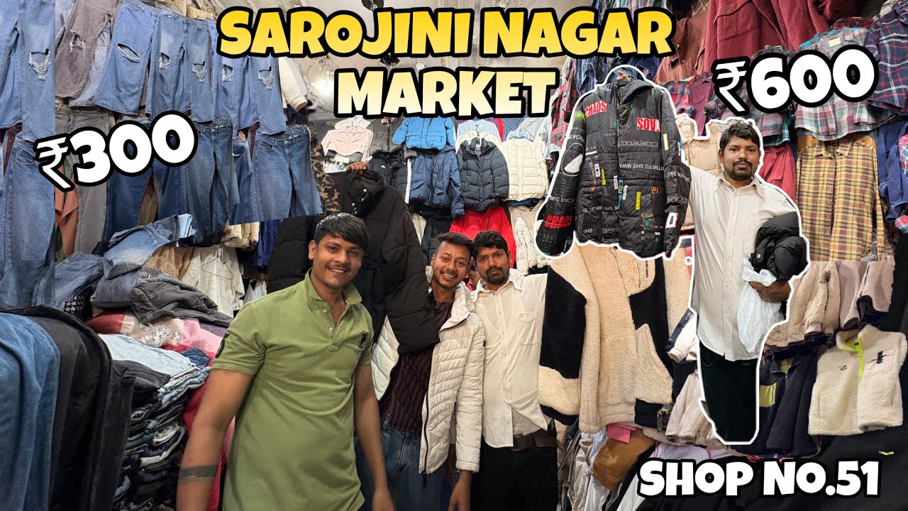 Sarojini Nagar WINTER COLLECTION 2025 | Cheapest Jackets, Hoodies & Sweaters | Shop no 51