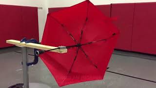 Hedgehog Umbrella | Wind Testing of the WINDFlex Suspension