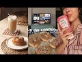 vlog l bagels sin gluten, creme brulée iced coffee, mis planes de verano y pelis que he visto