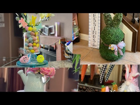 Easter/Spring 2023 Farmhouse Decorate on a Budget/ Dollar Tree/ Homegoods/ Target