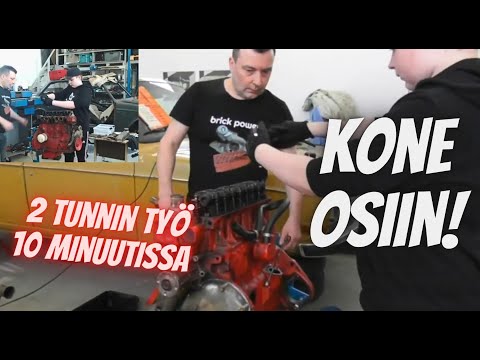 Volvo b20 purku nopeutettuna | 10 minuutissa kahden ja puolen tunnin urakka |