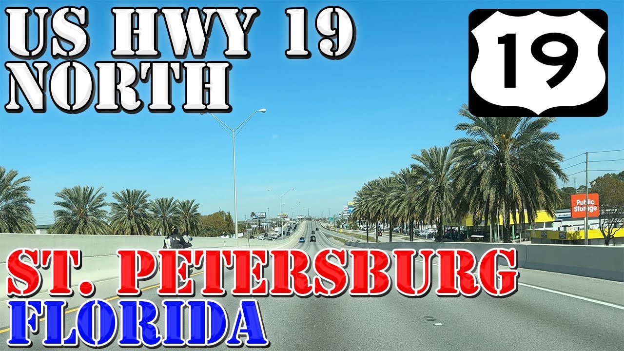 US 19 North - St. Petersburg - Clearwater - Florida - 4K Highway Drive