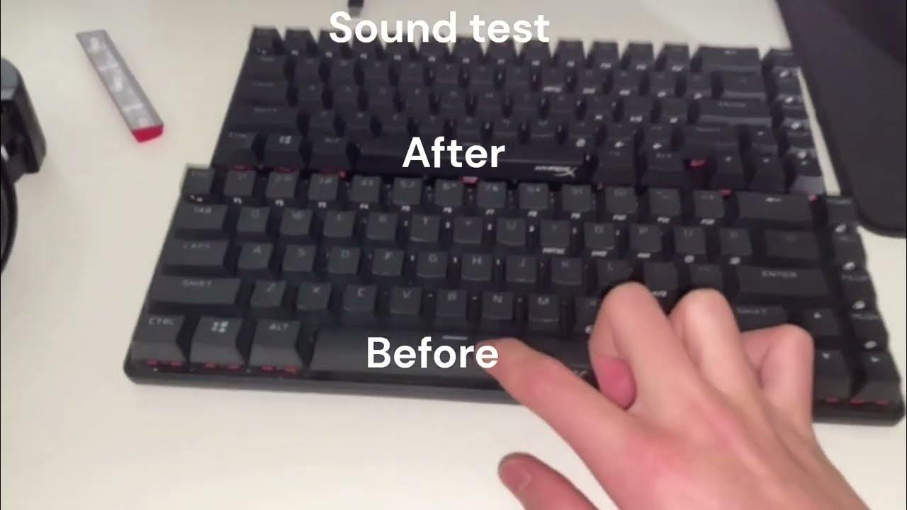 How to mod a space bar on a nonhot swappable keyboard YouTube