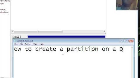 Make a Partition in Windows