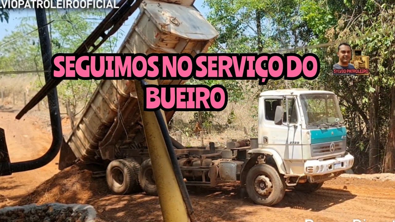 SEGUIMOS NO SERVIÇO DO BUEIRO / MOTONIVELADORA CATERPILLAR 120K / Grader niveleuse patrola operador 