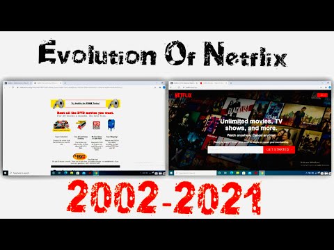 Evolution Of Netflix 2002-2021