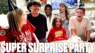 SUPER SUNDAY SURPRISE BIRTHDAY CELEBRATION | TAYLOR SWIFT AND USHER CAME TO PARTY!