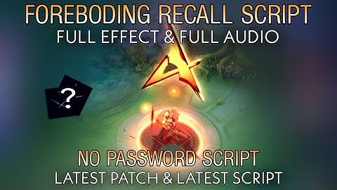 Foreboding Return Recall Script No Password | Full Effect & Full Audio | MLBB