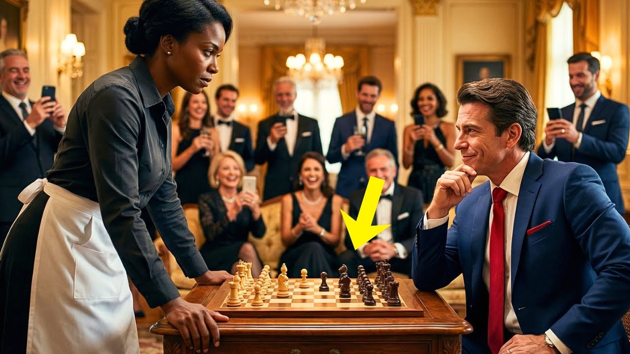 MILIONÁRIO DESAFIA SUA FAXINEIRA PARA JOGAR XADREZ… PARA ZOMBÁ-LA. JAMAIS IMAGINOU A JOGADA DELA.