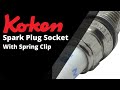 Ko-ken Spark Plug Socket with Spring Clip