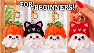 SUPER EASY 😍🎃 VIRAL Halloween Crochet Keychain!😱 BEST-SELLING Idea FOR BEGINNERS