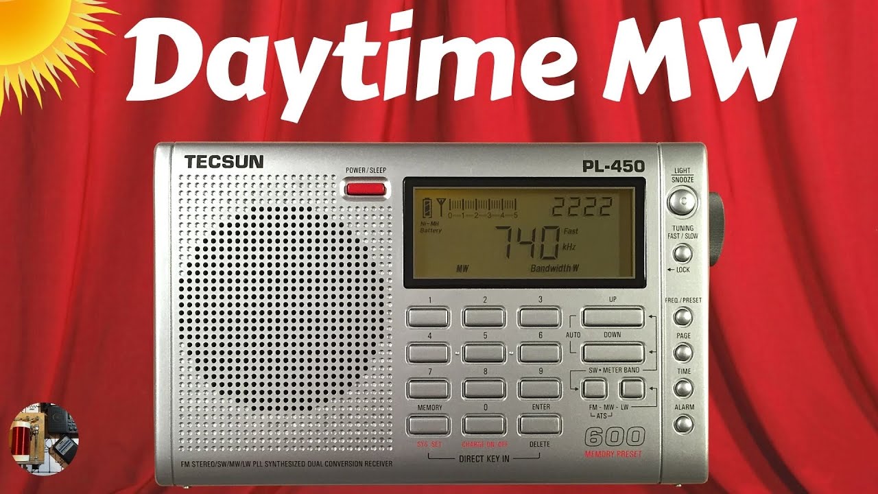 Tecsun PL-450 Shortwave Radio Daytime MW - YouTube