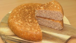 Fluffy Whole Wheat Milk Bread (No Oven, No Knead, No Egg) Frying Pan bread | Don’t touch the dough!