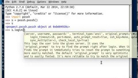 Python [pxssh] 01 Installing and Login