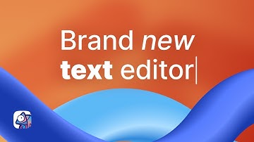 New text editor with fragments