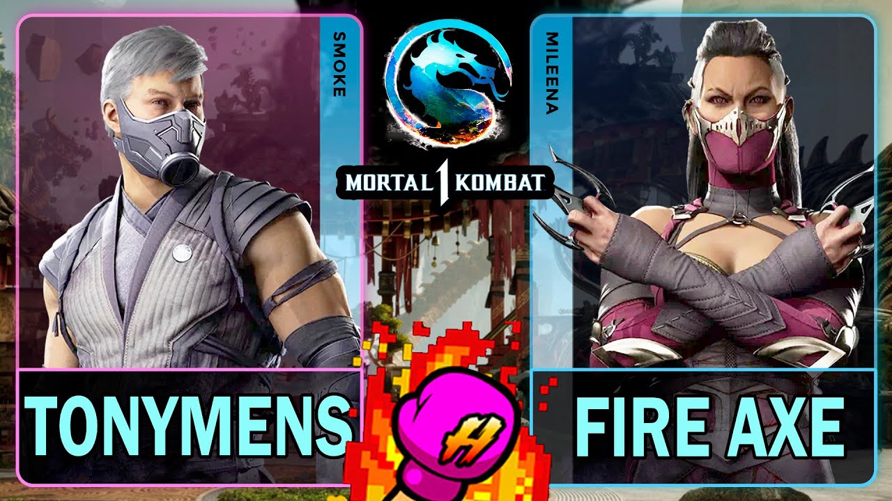 MK1 Тонимен (SMOKE) против Огненного Топора (MILEENA)🥊Mortal Kombat 1🥊4K 60ᶠᵖˢ