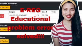How to fix E-Reg problem error (educational attainment)|Neisy inong