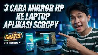 Download lagu Cara Mirror HP ke Laptop 2026 — Tutorial SCRCPY Lengkap (USB, Hotspot, WiFi)