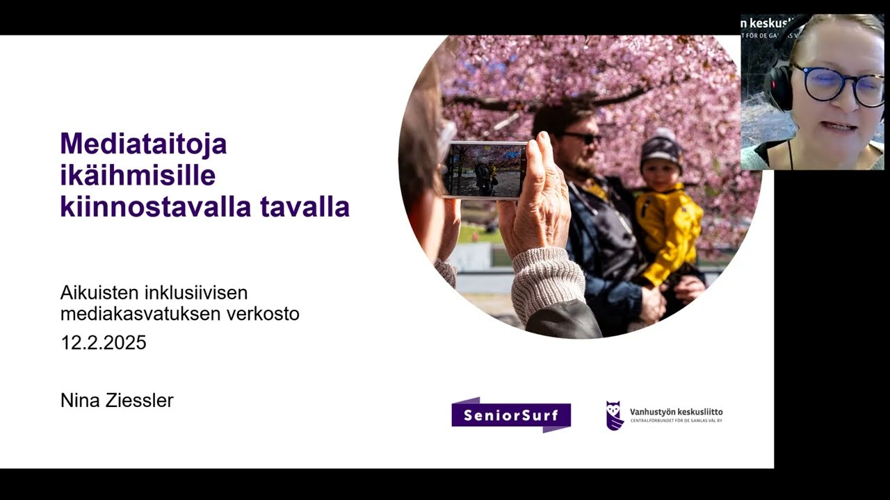 Nina Ziessler: Mediataitoja ikäihmisille kiinnostavalla tavalla