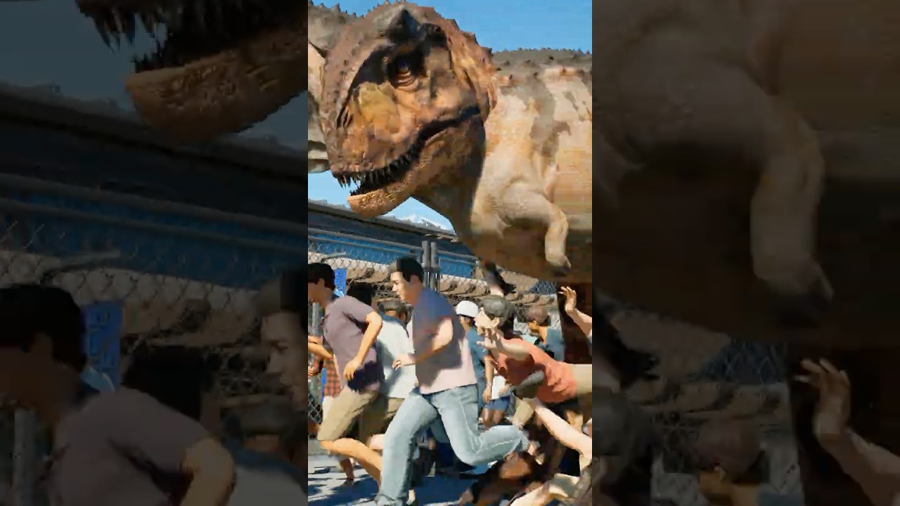 【気持ちいい】大量のカルノタウルスが人ごみを破壊していた/[Satisfying] Carnotaurus was wreaking havoc on the crowd. #dinosaur