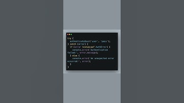 Master Auth Errors in JS #JavaScript