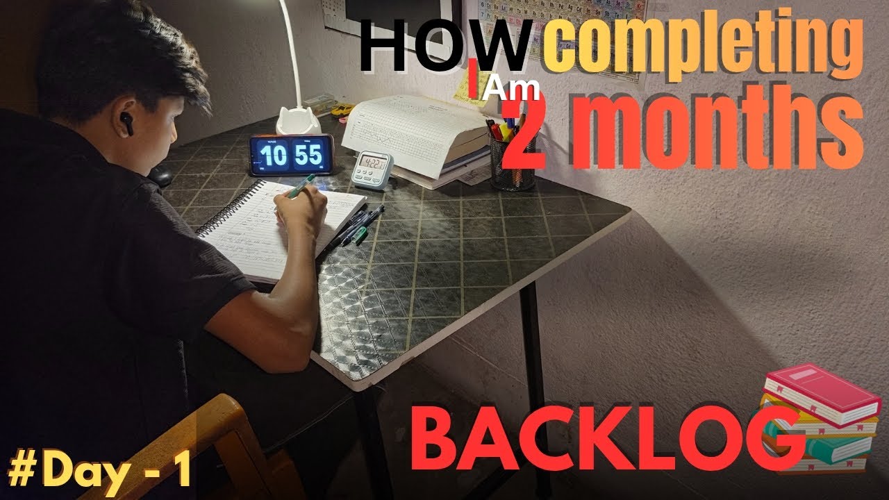 15-Day Backlog Challenge: Day 1 💪 | Resetting My Study Routine